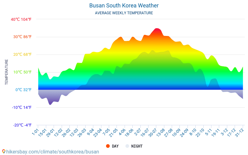 釜山廣域市 - 平均每月气温和天气 2015 - 2024 平均温度在 釜山廣域市 多年来。 釜山廣域市, 大韩民国 中的平均天气。 hikersbay.com