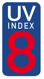 UV indekss, Spānija, Septembris: 8