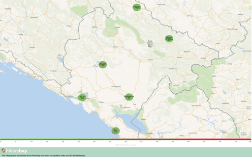 Загрязнения в Цетине, Черногория Атмосферные аэрозоли (пыль) с диаметром не более, чем 2,5 мкм hikersbay.com