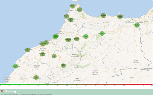 Poluição em Marrocos Aerossóis atmosféricos (pó) com um diâmetro não superior a 2,5 μm hikersbay.com