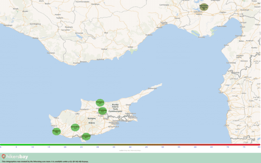 Pollution en Nicosie, Chypre Aérosols atmosphériques (poussières) d'un diamètre inférieur ou égal à 2,5 μm hikersbay.com