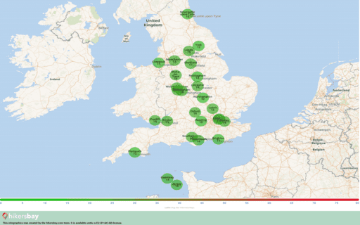 Pollution en Royaume-Uni Aérosols atmosphériques (poussières) d'un diamètre inférieur ou égal à 2,5 μm hikersbay.com