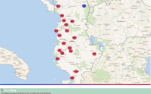 Időjárás Albánia -ben Október 2024 alatt. Ez a legjobb időpont az utazásra? hikersbay.com