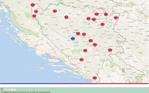 Bosna-Hersek içinde Temmuz 2023 hava durumu. Ziyaret için uygun bir zaman mı? hikersbay.com