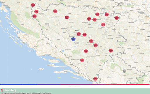 Bosna-Hersek içinde Mayıs 2024 hava durumu. Ziyaret için uygun bir zaman mı? hikersbay.com