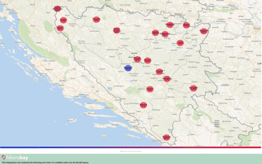 Időjárás Bosznia-Hercegovina -ben Október 2023 alatt. Jó időpont az utazásra? hikersbay.com