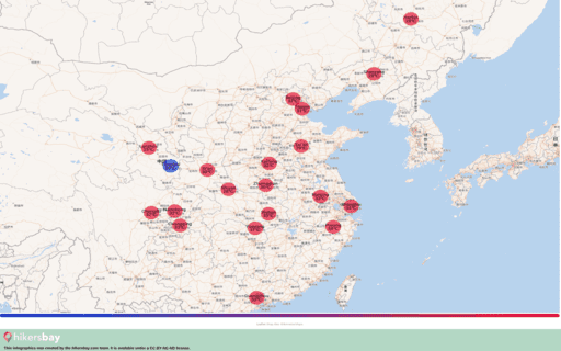 الطقس في الصين في آب/أغسطس 2023. دليل السفر والنصائح. قراءة نظرة عامة المناخ. hikersbay.com