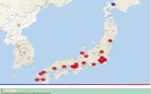 Vädret i Japan i Augusti 2023. Reseguide och råd. Läs en översikt över klimatet. hikersbay.com