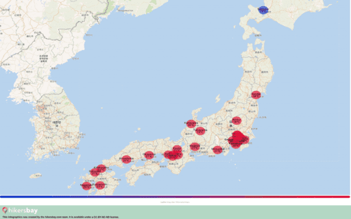 Weer in Japan in Oktober 2023. Reisgids en adviezen. Lees een overzicht over het klimaat. hikersbay.com