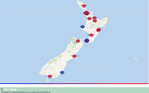 Meteo a Nuova Zelanda in Dicembre 2023. È il momento giusto per visitare? hikersbay.com