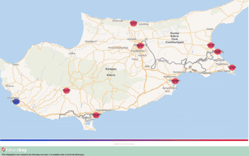 Das Wetter in Zypern in September 2021. Reiseführer mit Infos zu Klima und Ratschläge. Lesen Sie einen Überblick über das Klima. hikersbay.com