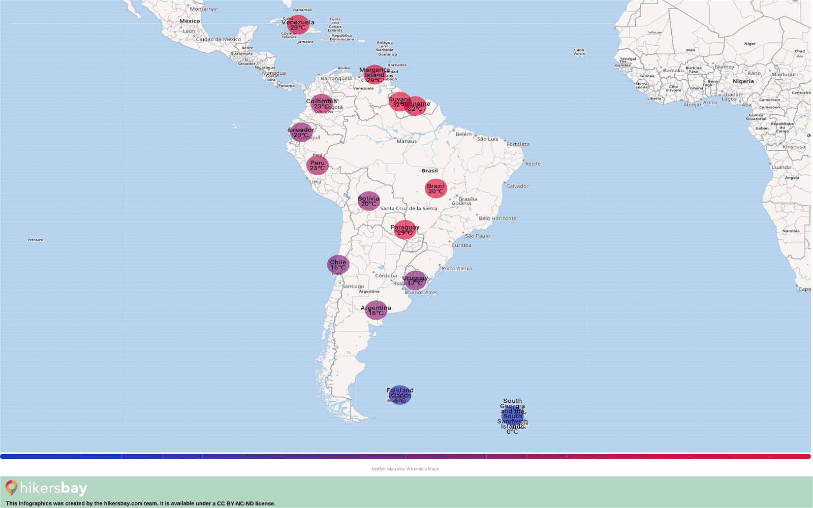 South America - Weather in August in South America 2023