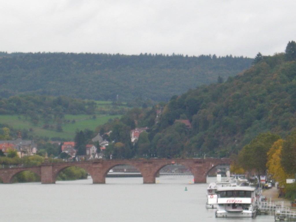 Изображение на Alte Brücke. river heidelberg fluss neckar badenwürttemberg altebrücke