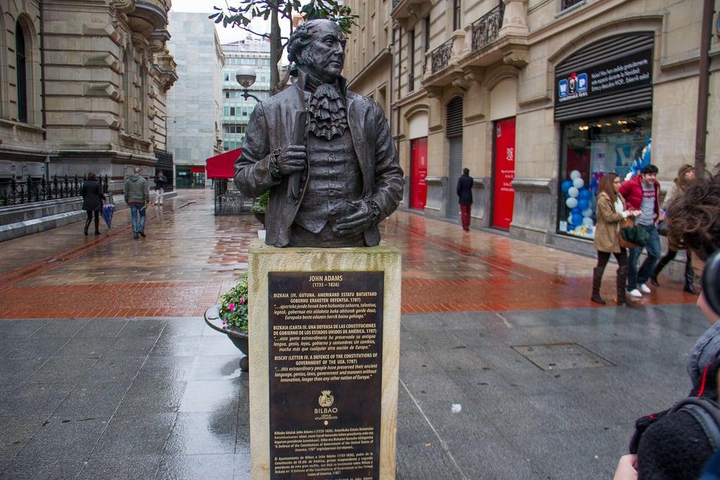 Image of John Adams. rain john spain europe adams bilbao bizkaia vizcaya basquecountry biscay 2013
