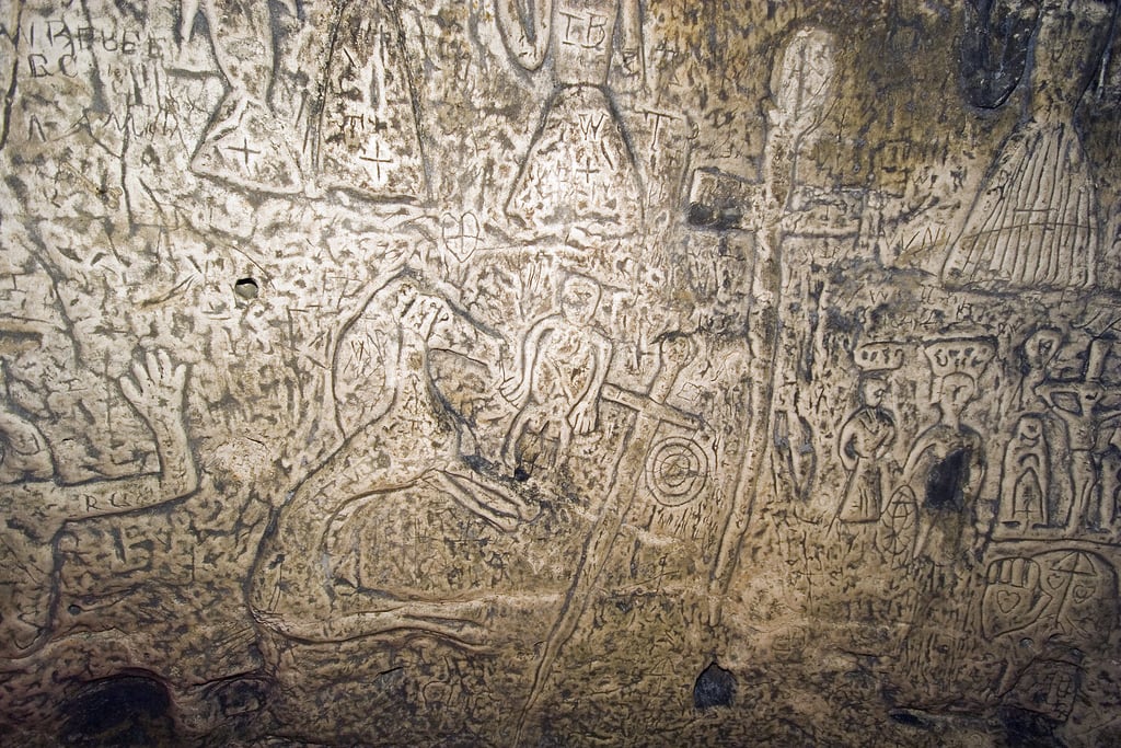 Bild av Royston Cave. royston sheelanagig roystoncave