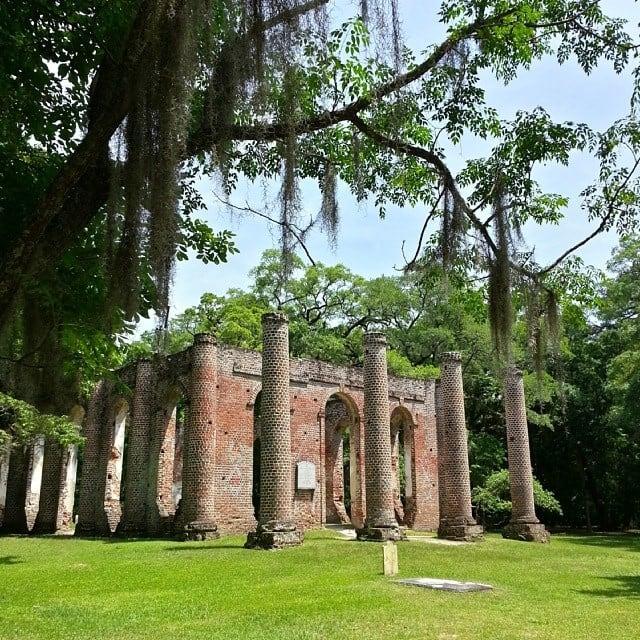 صورة Sheldon Church Ruins. square squareformat iphoneography instagramapp uploaded:by=instagram