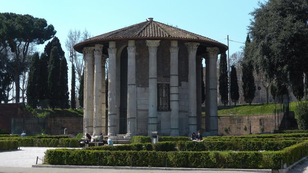 Image of Temple of Hercules Victor. italy rome lazio italië