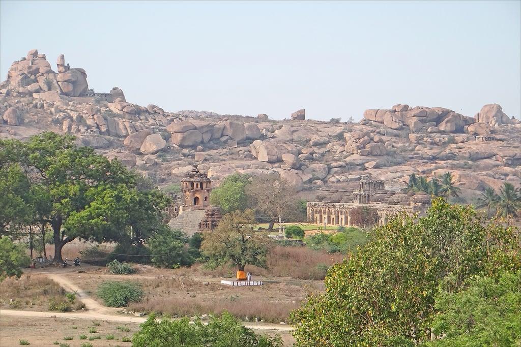 Image of Mahanavami Dibba. india palaisroyal hampi inde vijayanagar archéologie dalbera mahavanamidibba