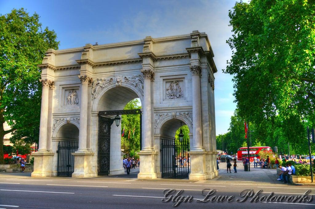 Image de Marble Arch. park london water long arch royal parks hyde hydepark marble hdr serpentine marblearch