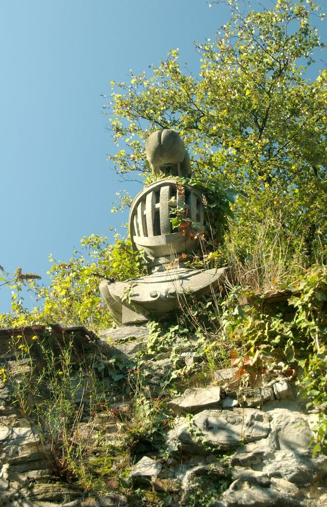 Obraz Sint-Baafsabdij. sculpture ruins ghent gent flanders beeldhouwwerk vlaanderen ruïne saintbavoabbey sintbaafsabdij