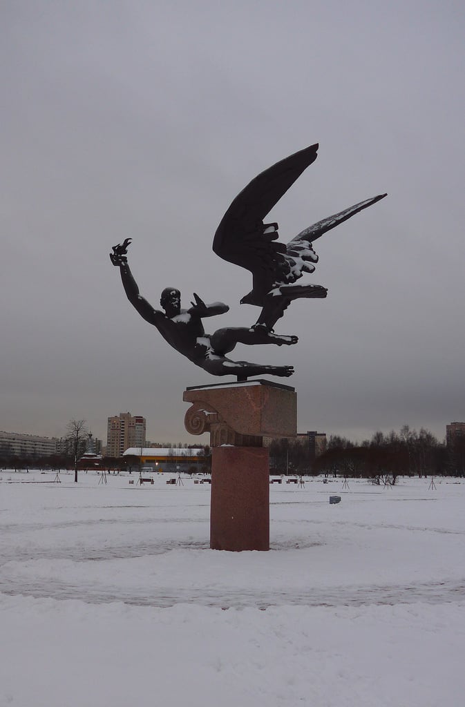 Imagine de Прометей. winter sculpture snow monument russia saintpetersburg prometheus скульптура памятник снег петербург prosvet просвет прометей снегснегснег этопросветдетка