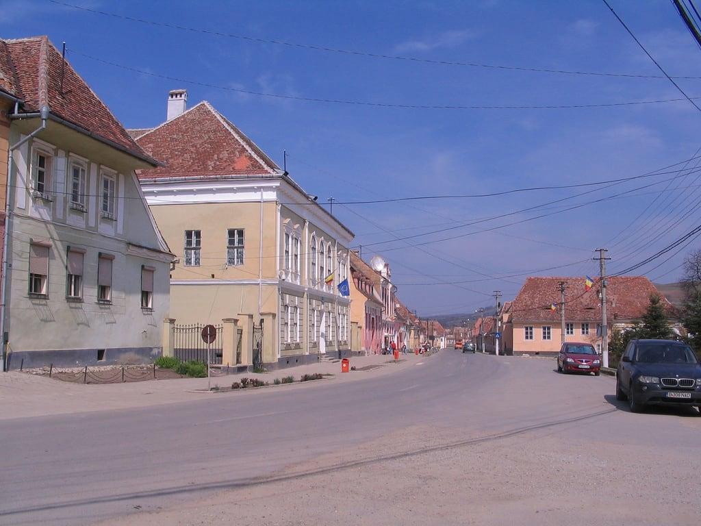 Image of Biertan. street romania transylvania biertan berethalom