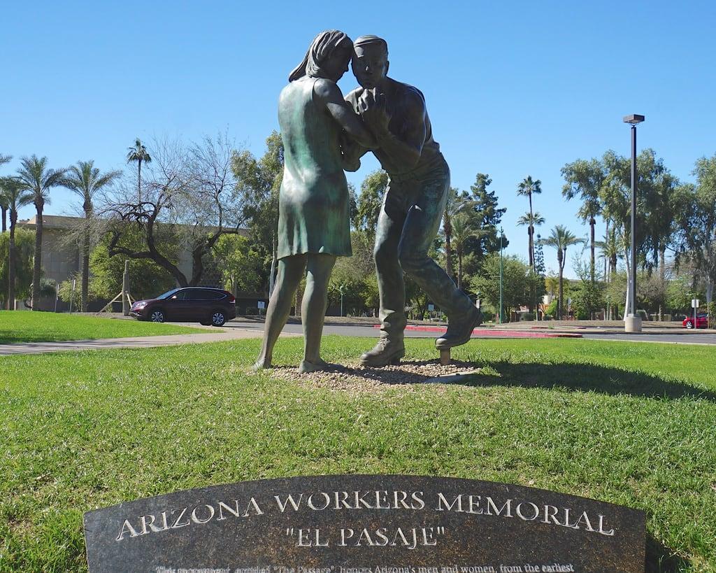 Afbeelding van Arizona Workers Memorial. arizona phoenix workers capitol copper memorials laborunions workforce organizedlabor sonye18200mmf3563