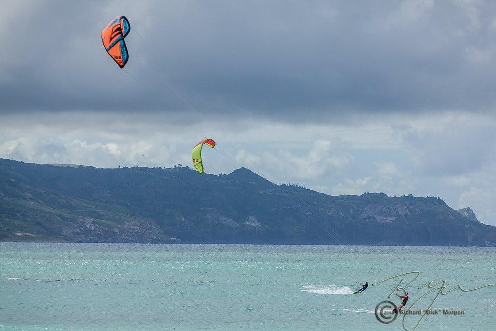 Image of Beach with a length of 834 meters. kite hawaii us unitedstates surfing kitesurfing kahului kanaha