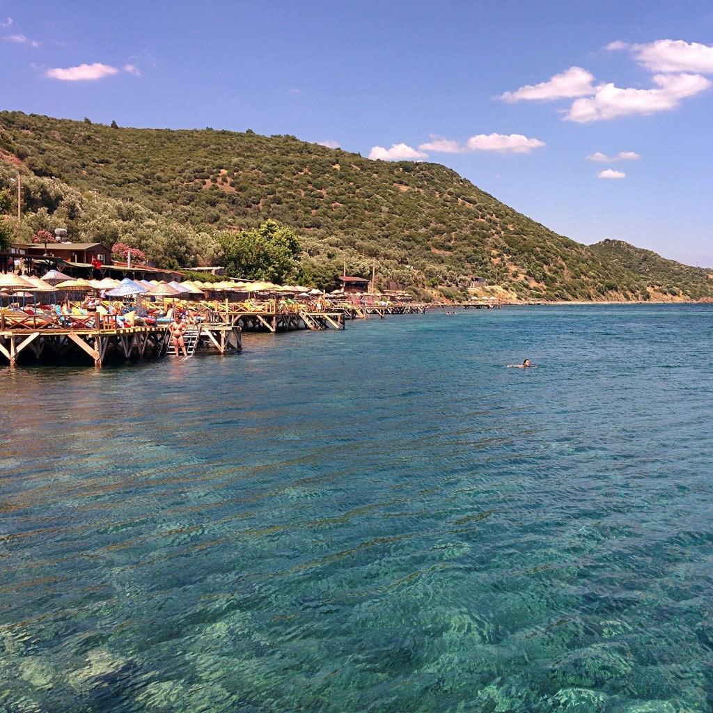 Imagem de Assos. life blue sea vacation sky holiday green beach nature water port swim turkey landscape turquoise assos behramkale