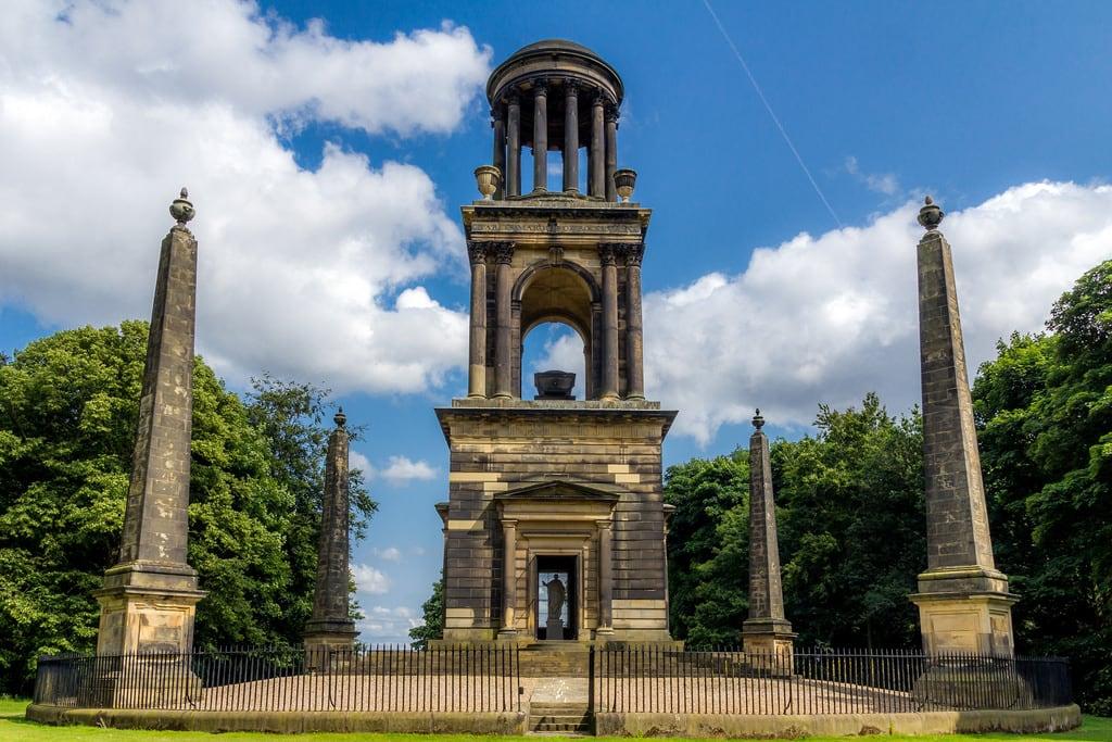 Image of Mausoleum. england monument clouds photoshop countryside yorkshire wentworth mausoleum monuments rotherham lightroom southyorkshire ancientbuildings