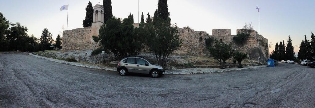 Immagine di Κάστρο Καράμπαμπα. panoramic greece chalkida chalkis ギリシャ euboea χαλκίδα πανοραμική