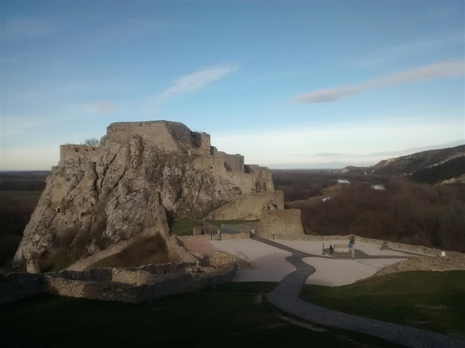 Devín Castle görüntü. devin border slovakia bratislava danube hrad donau danubio