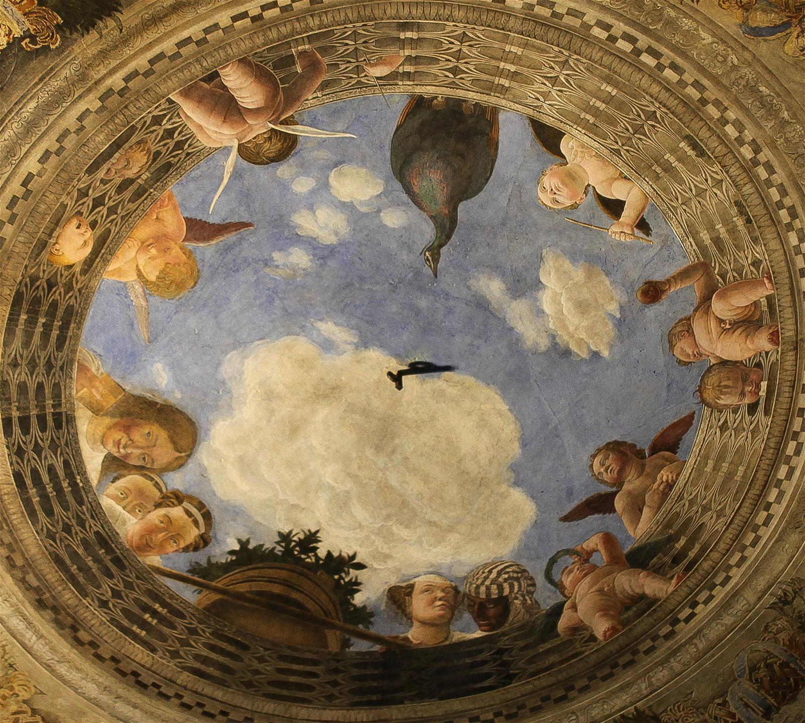 Bild von Castello di San Giorgio. italy castle painting italia mantova castello mantua mantegna lombardy andreamantegna castellodisangiorgio ceilingpainting