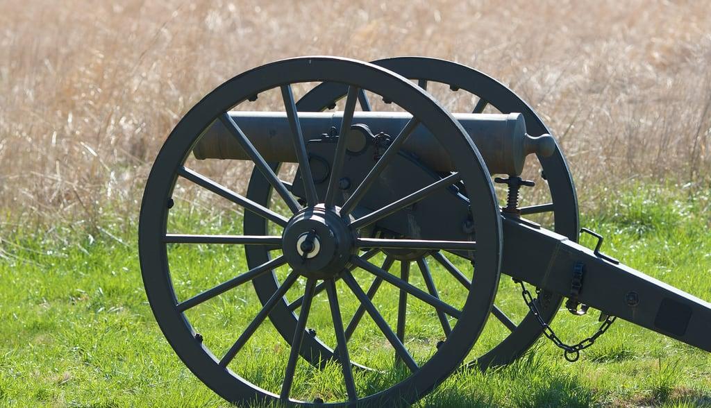 Bilde av Totten's Battery. union civilwar missouri cannon artillery battlefield wilsonscreek