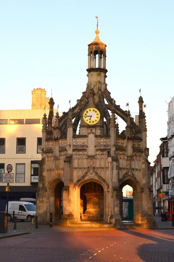 Billede af Market Cross. uk sun building clock architecture westsussex outdoor clocktower gb chichester 52mmuvfilter afsdxnikkor1855mmf3556gvr iamnikon d3100 nikond3100