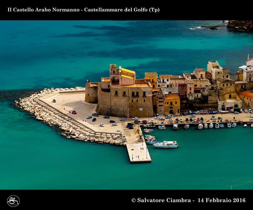 Image of Castello a Mare. sea panorama seascape mare castello sicilia castellammaredelgolfo ciambra salvatoreciambra vaterfotografo