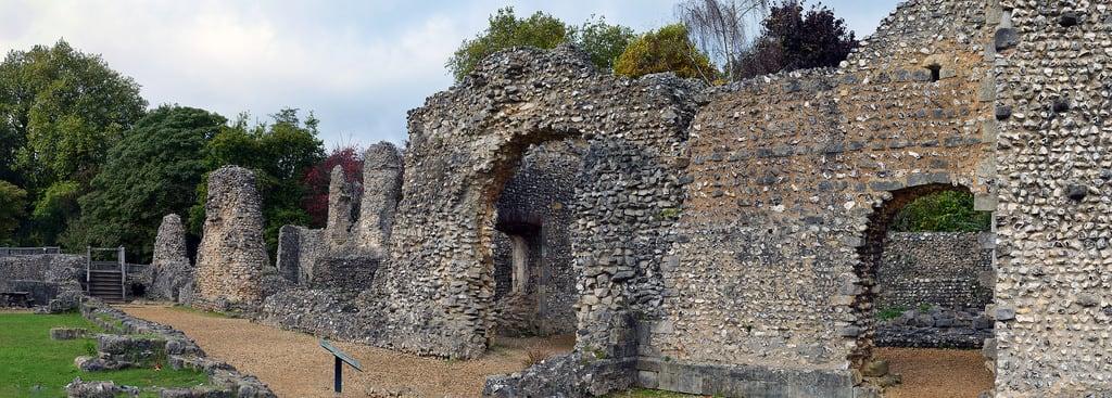 Afbeelding van Wolvesey Castle. england winchester castle 2017 october ruins wolveseycastle
