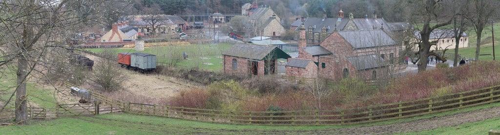 Obraz Beamish Colliery. 1940spitvillage pitvillage colliery village salvaged rebuilt composite stitch stitched panorama beamish beamishmuseum museum outdoormuseum livingmuseum countydurham england archhist itmpa tomparnell canon 6d canon6d