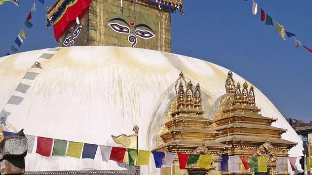 Swayambhunath képe. dalbera népal stupa bouddhisme swayambhunath religion bodnath