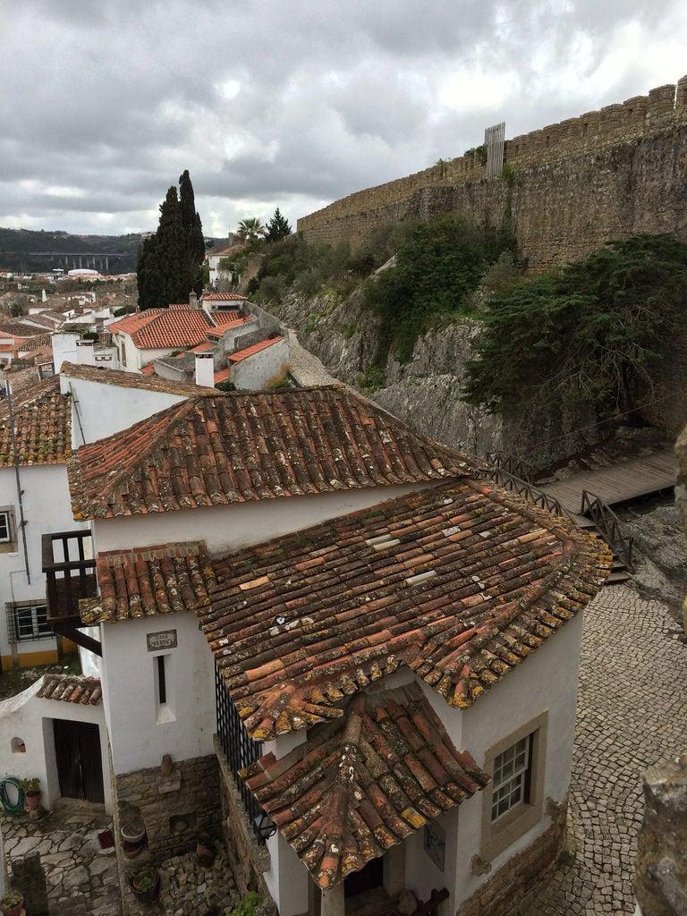 Castelo de Óbidos görüntü. santa castle portugal de maria centro pedro e da castelo lagoa são óbidos leiria oeste sobral