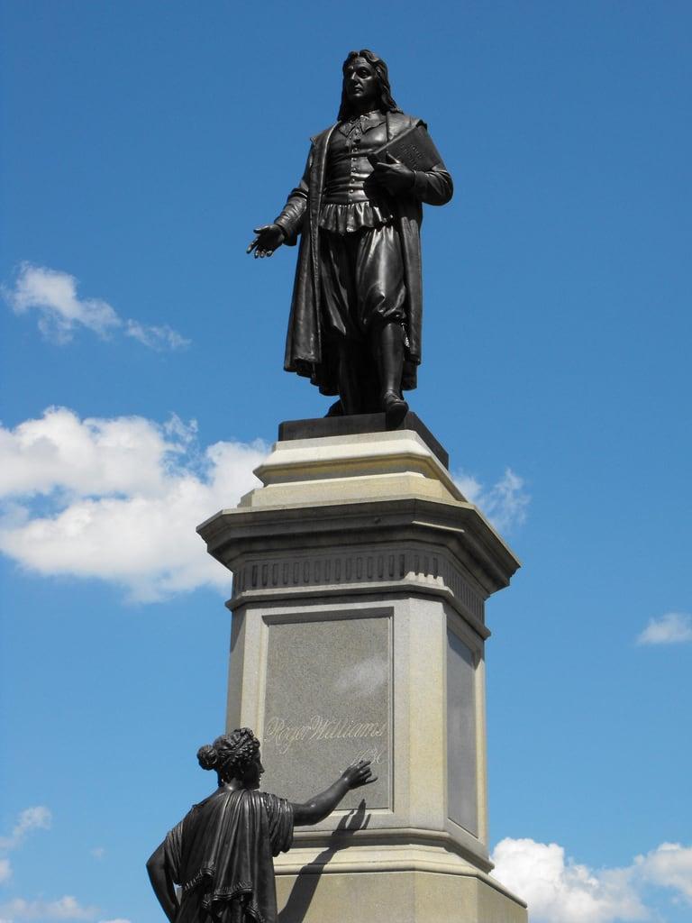 Image of Roger Williams Statue. ri providence rogerwilliampark providencrogerwilliampark