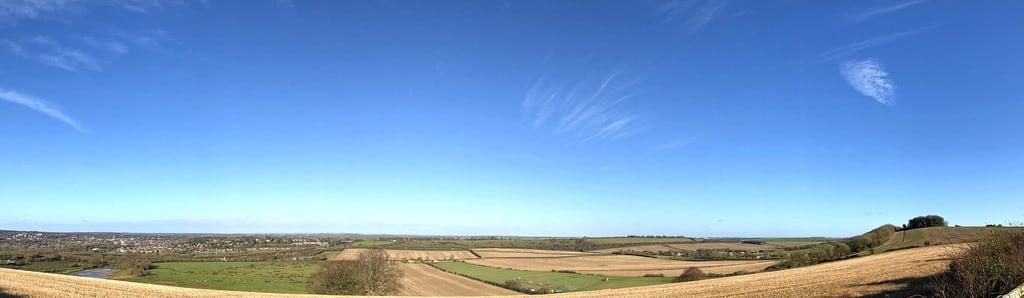 Image of Morestead Road. winchester panorama