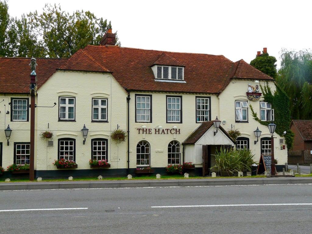 Image of Basing House. old bus pub hampshire route 200 hatch a30 the basing