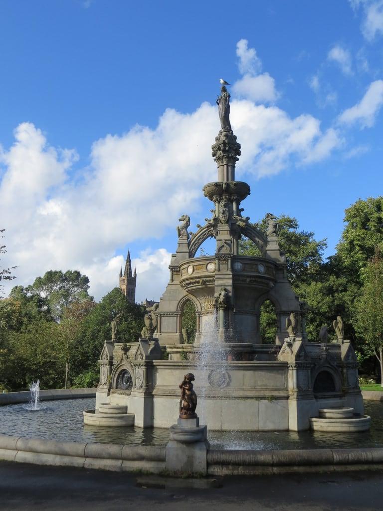 Stewart Memorial Fountain の画像. glasgow scotland uk fountain kelvingrovepark publicpark westend