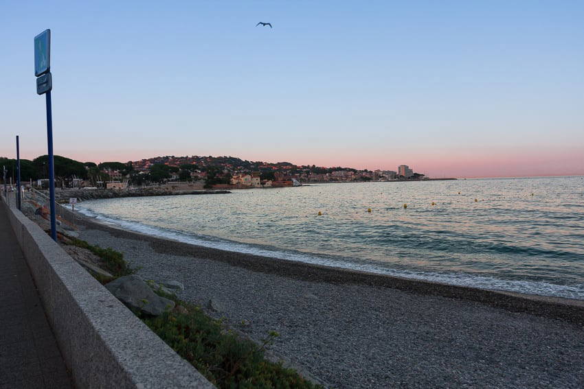 Bild av Stranden med en längd på 637 meter. frenchriviera outdoor southern france