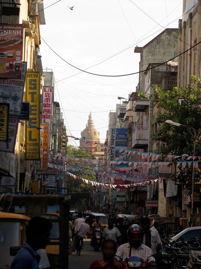 Obraz Georgetown. street india geotagged tn madras georgetown chennai tamil tamilnadu nadu geo:lat=130927398123628 geo:lon=8027947715750281
