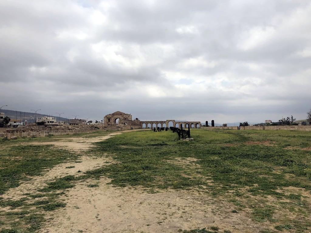 Jerash hippodrome 의 이미지. jordan jerash hippodrome roman