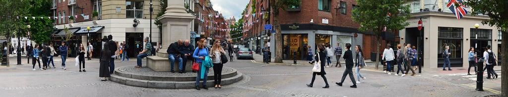 Immagine di Seven Dials. london westminster coventgarden sevendials street pano july 2017