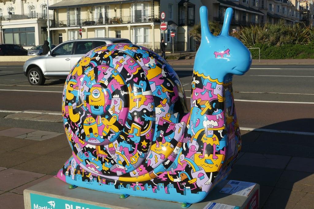 Bandstand 의 이미지. westsussex brighton snailspace2018 snails publicsculpture misterphil