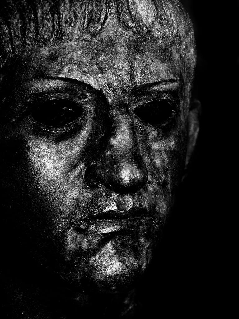 Colchester Castle の画像. claudius colchester colchestercastle essex roman ancient blackandwhite castle emperor face family heritage historic history indoors mask metal museum old